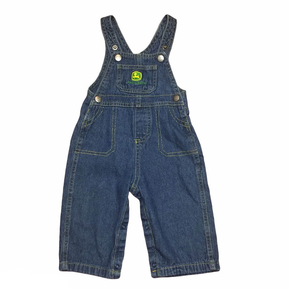 Baby John Deere Denim Big Overalls